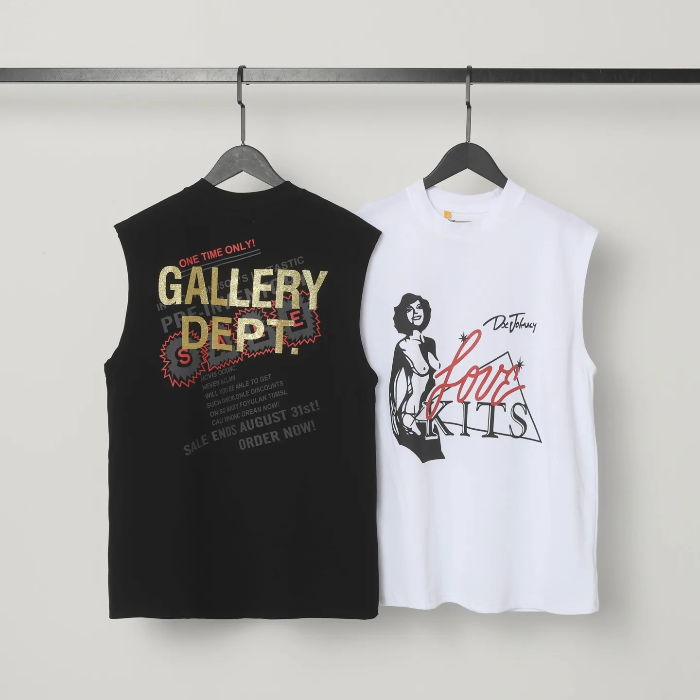 GALLERY.DEPT Summer new sleeveless vest Style number: D3330P104 Color: Black White Size: S M L XL